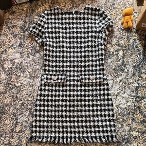 BeBop Black and White Checkered Mini Dress
